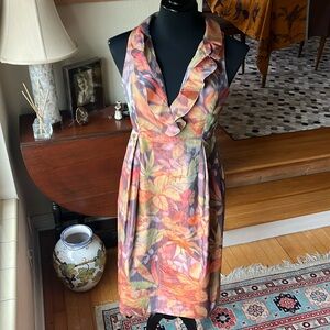 Moschino cheapandchic sleeveless V-neck floral (blurred) dress. Italy 42, USA 8.